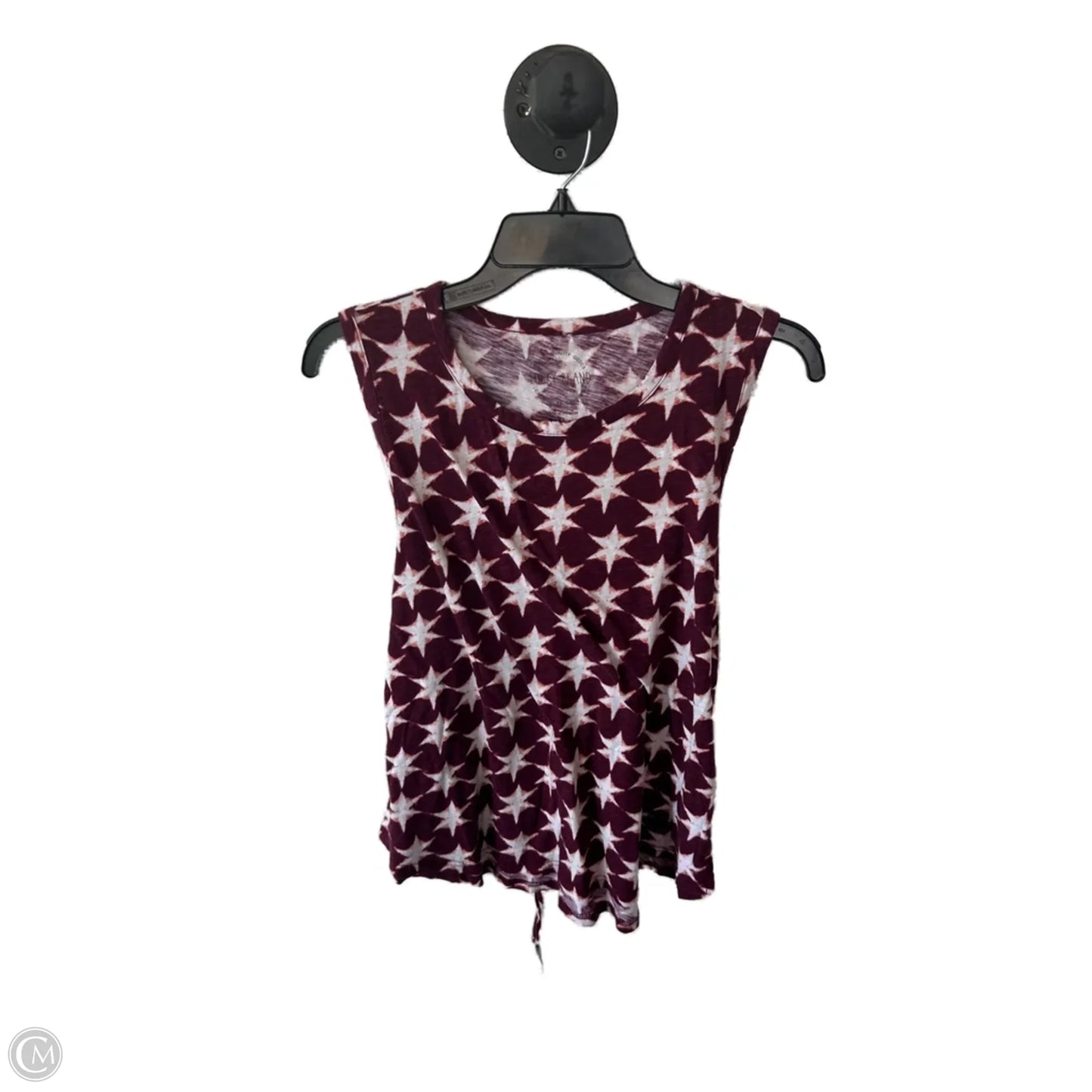 Top Sleeveless By Lucky Brand In Red & White, Size: Xl