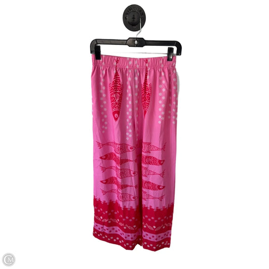 Pants Wide Leg By Shein In Pink & Red, Size: 4
