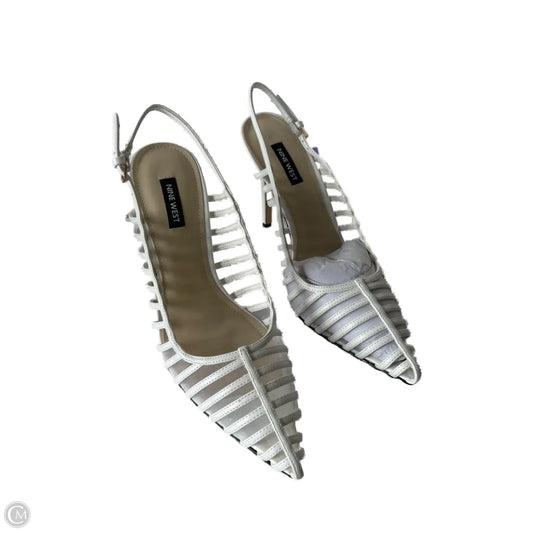 Shoes Heels Stiletto By Nine West In White, Size: 9.5