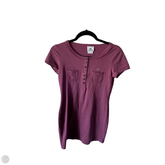 Dress Casual Short By Lacoste In Purple, Size: S