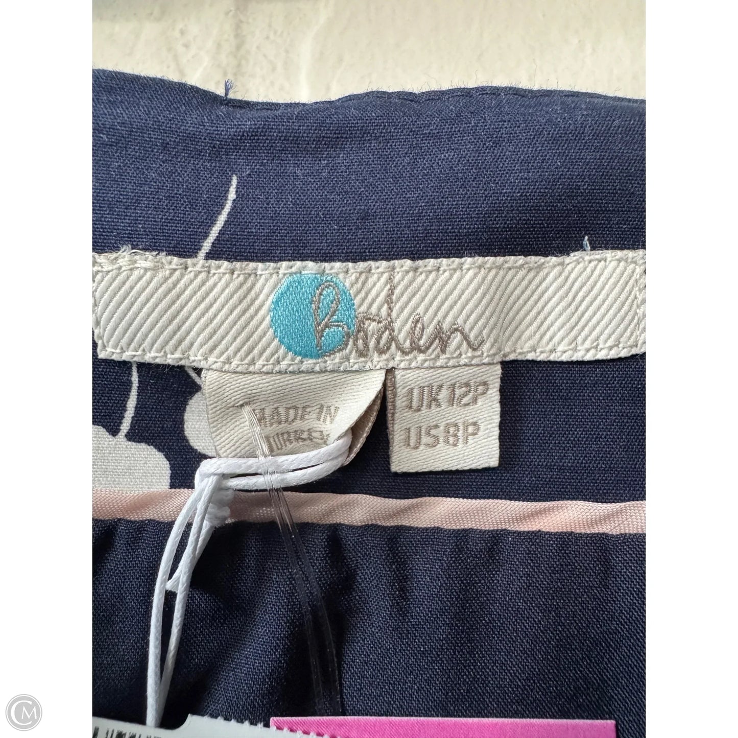 Skirt Mini & Short By Boden In Blue & White, Size: 8p