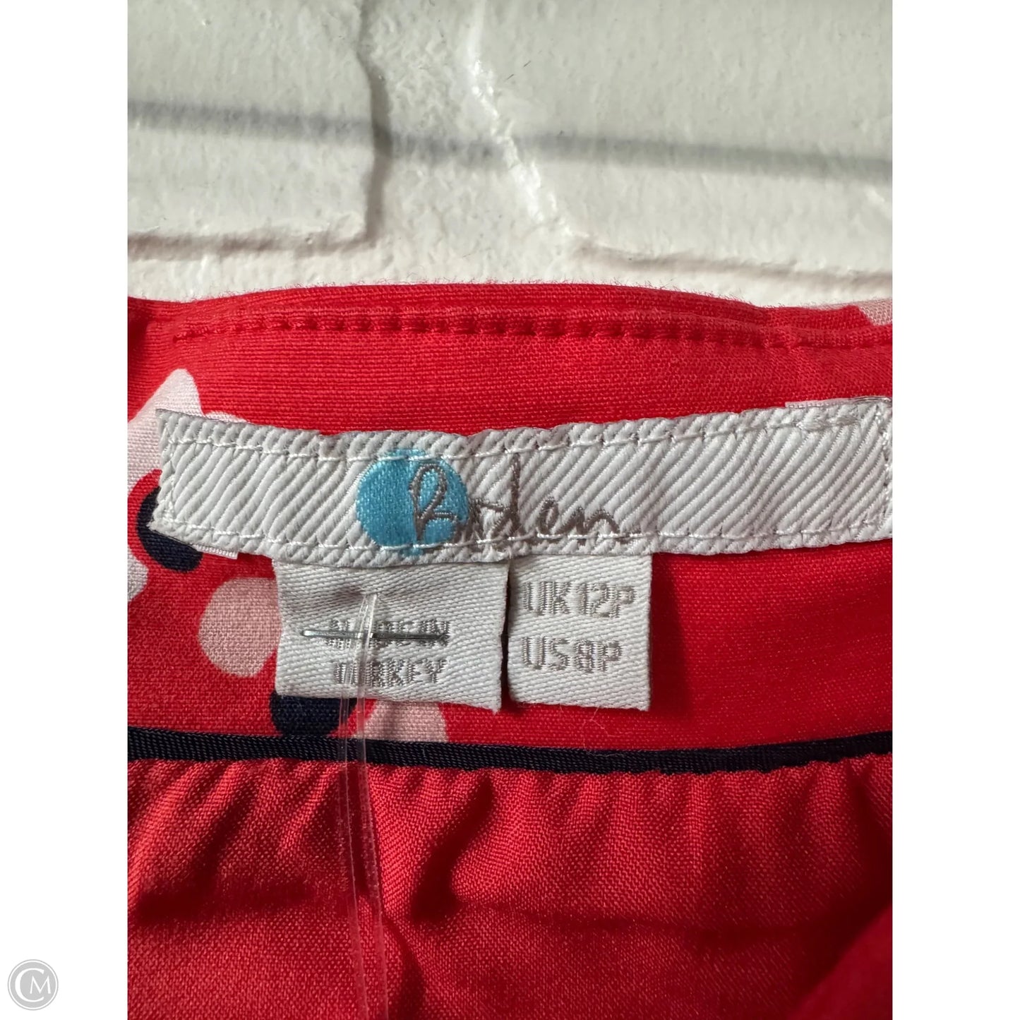 Skirt Mini & Short By Boden In Red, Size: 8p