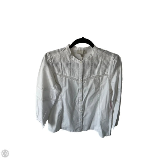 Top Long Sleeve By Lucky Brand In White, Size: Xs