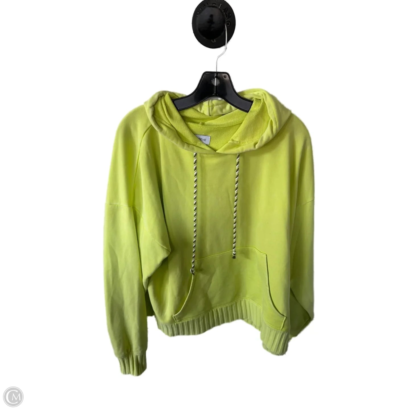 Sweatshirt Hoodie By Evereve In Yellow, Size: Xl