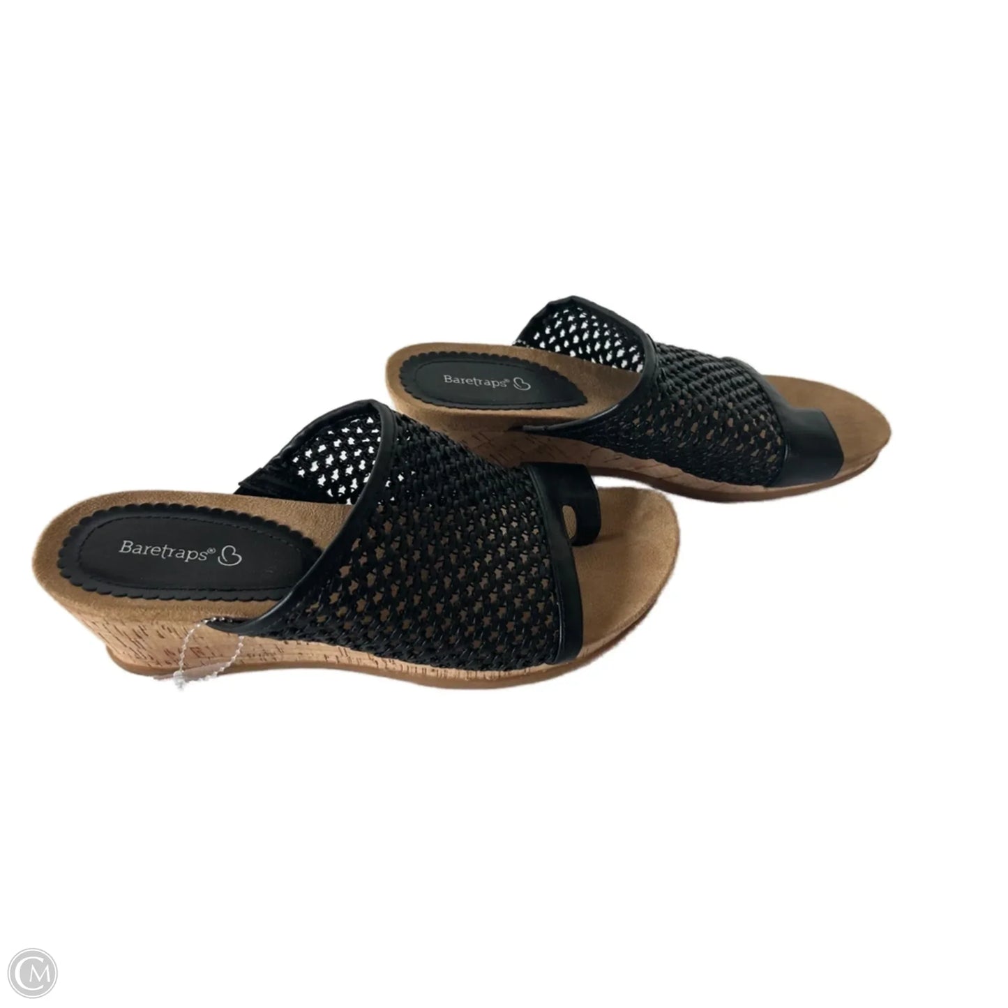 Sandals Heels Wedge By Bare Traps In Black, Size: 10