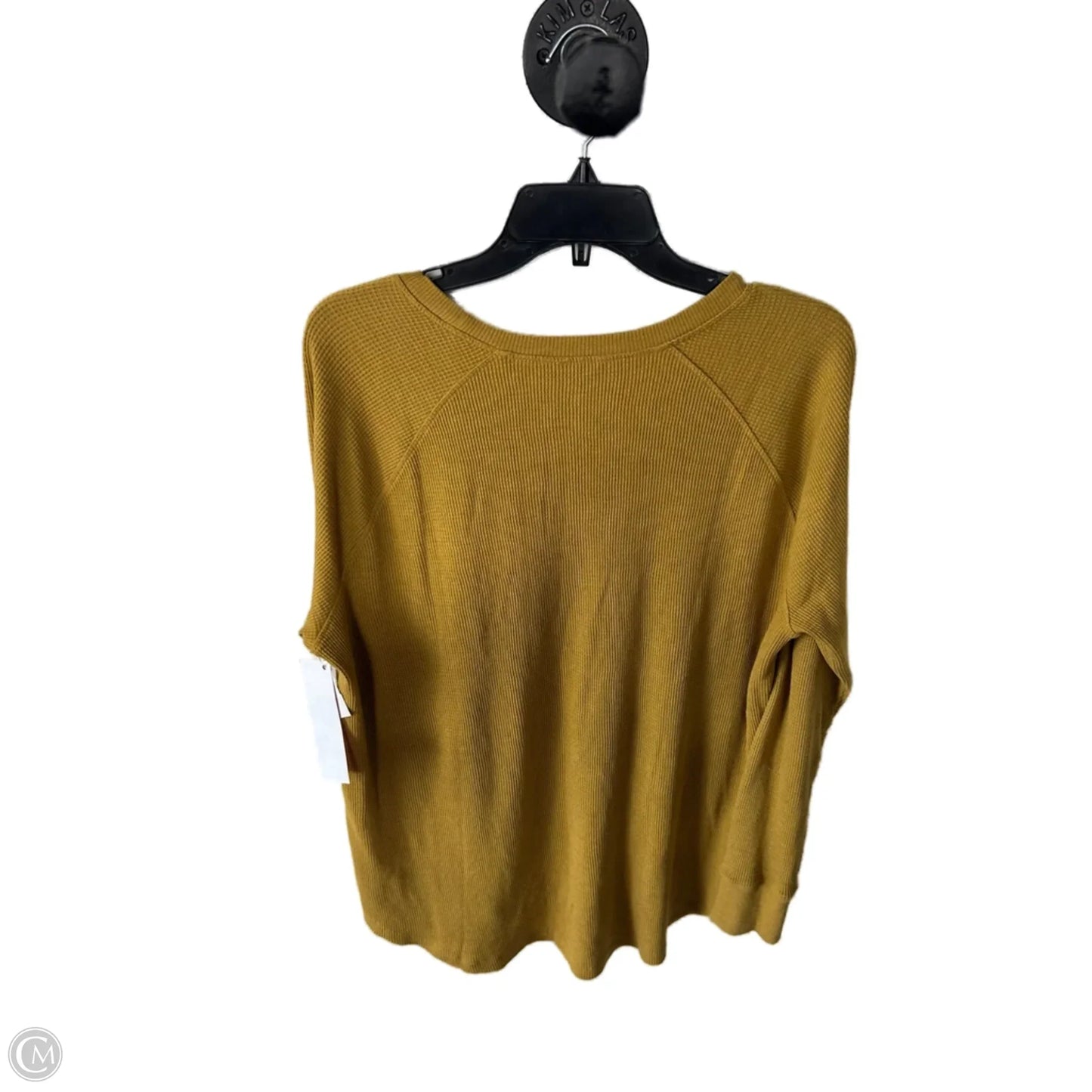 Top Long Sleeve By Eddie Bauer In Yellow, Size: Xl