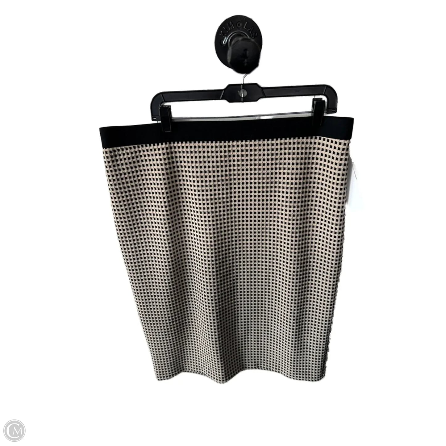 Skirt Midi By Alfani In Black & Cream, Size: 16