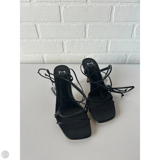 Sandals Heels Block By Marc Fisher In Black, Size: 7