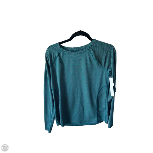 Athletic Top Long Sleeve Crewneck By Tek Gear In Teal, Size: S