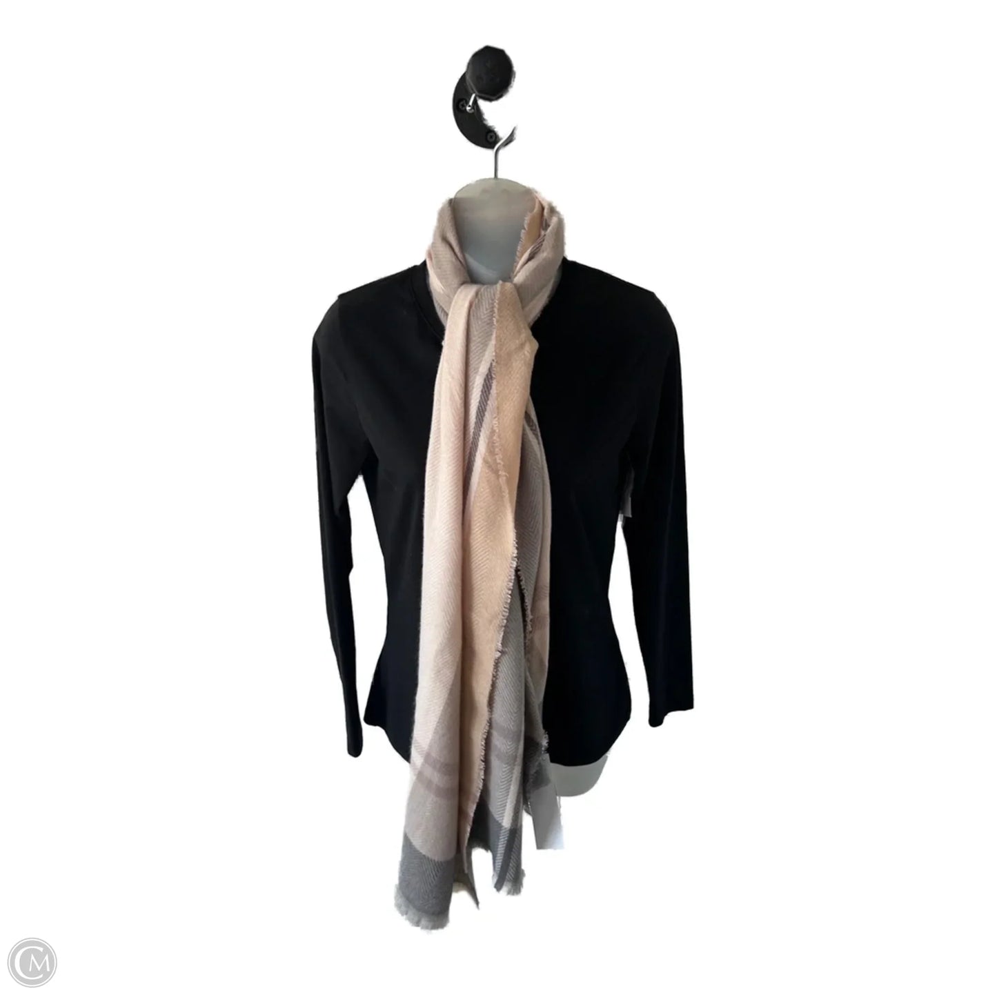 Scarf Winter By Nine West Apparel In Grey & Tan