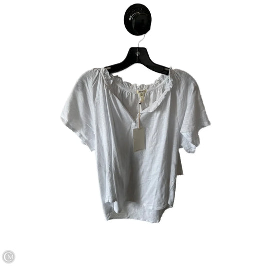 Top Short Sleeve By Dylan In White, Size: L