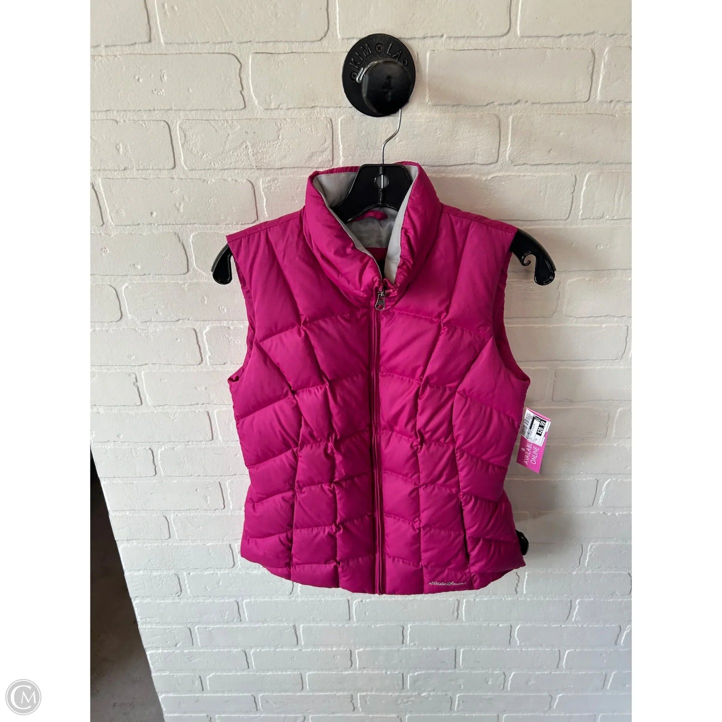 Vest Puffer & Quilted By Eddie Bauer In Pink, Size: Xs