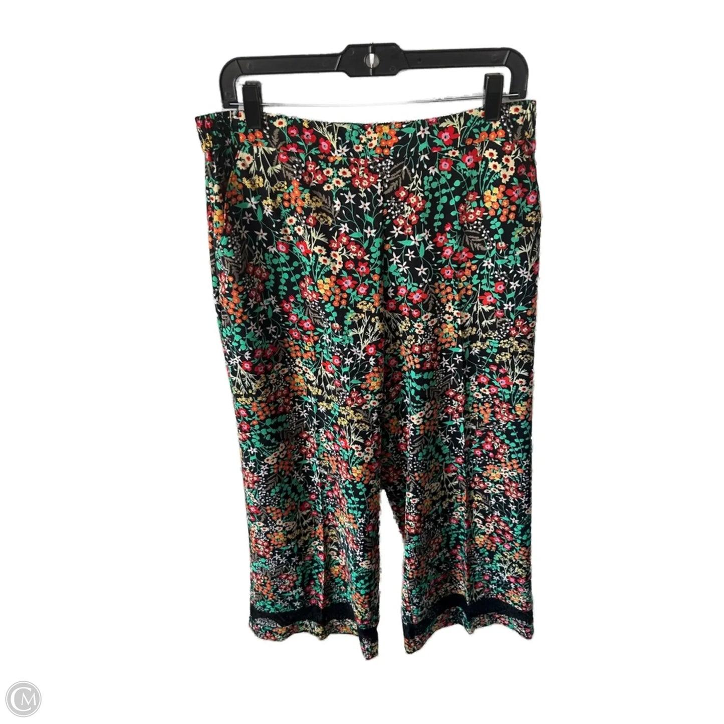 Pants Wide Leg By New York And Co In Black & Green, Size: 8