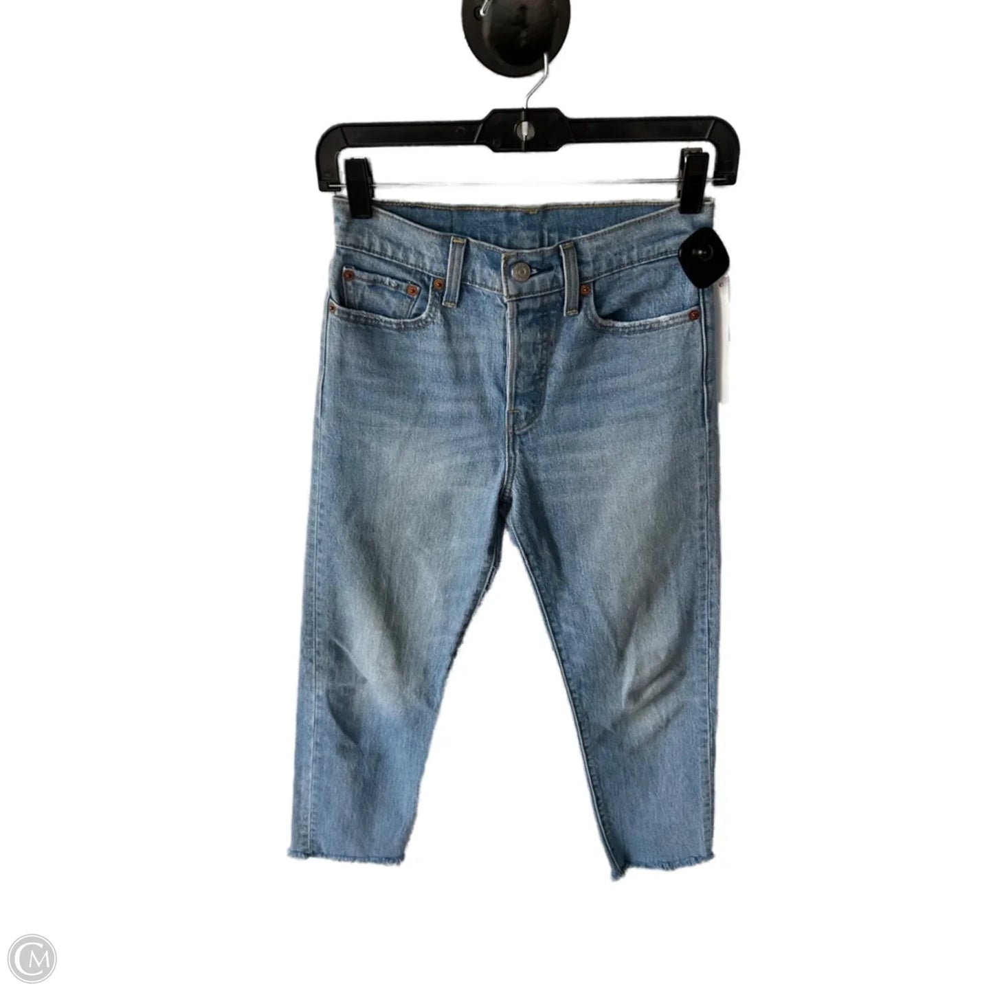 Jeans Straight By Levis In Blue Denim, Size: 2