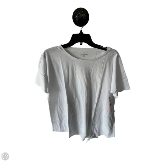 Top Short Sleeve Basic By Eileen Fisher In White, Size: Xs