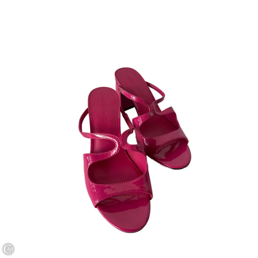 Sandals Heels Block By Anne Klein In Pink, Size: 10