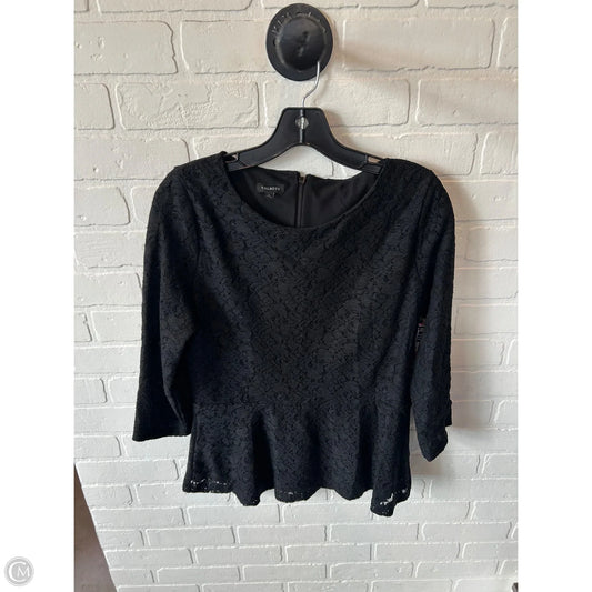 Top 3/4 Sleeve By Talbots In Black, Size: L