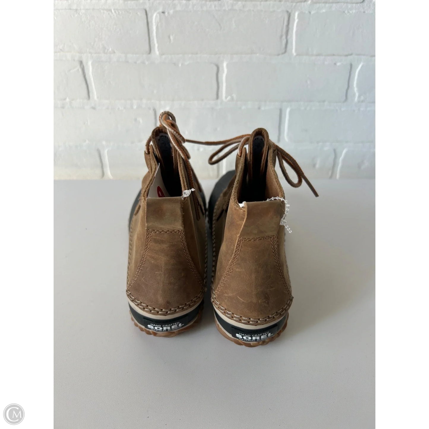 Boots Ankle Flats By Sorel In Black & Tan, Size: 7