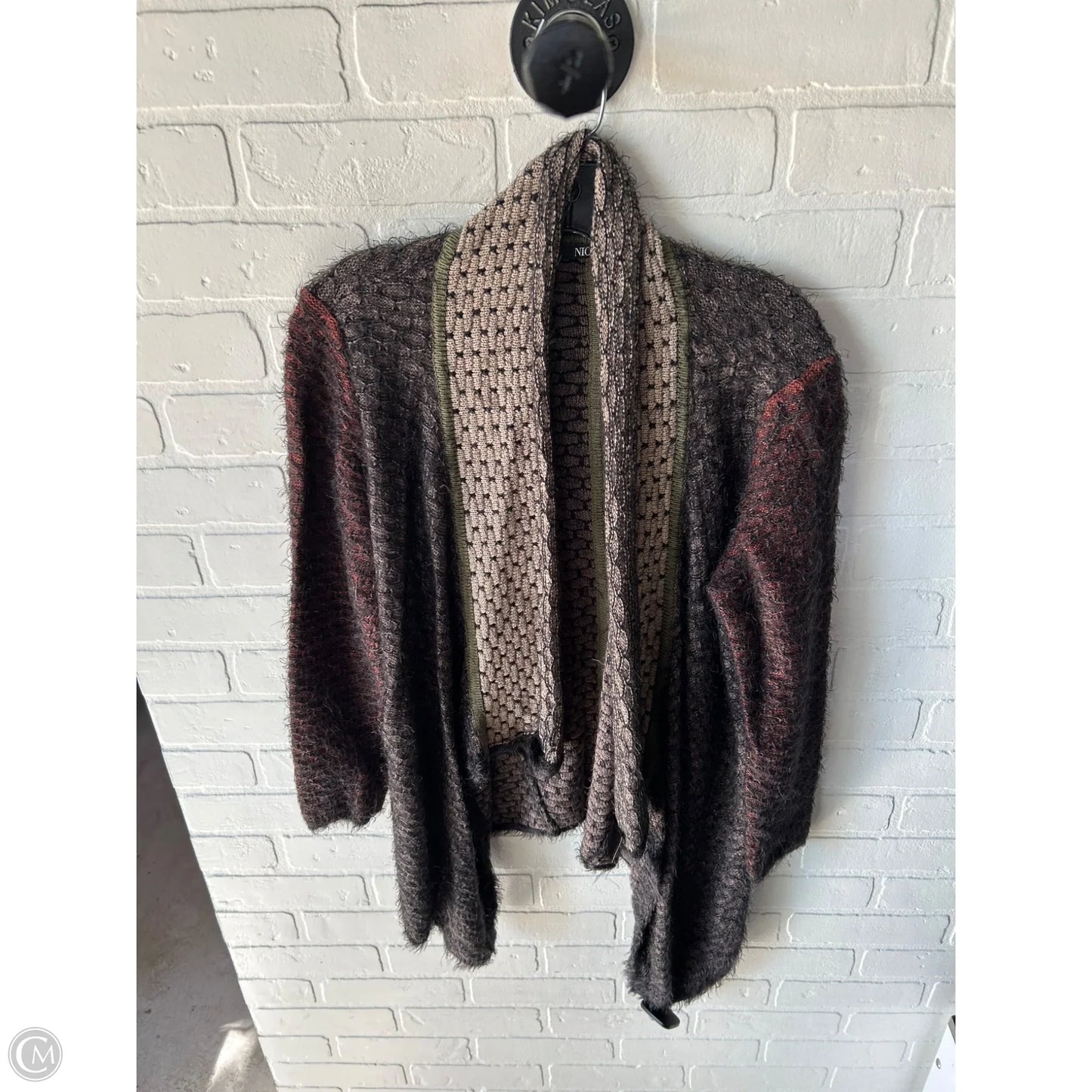 Sweater Cardigan By Nic + Zoe In Black, Size: L