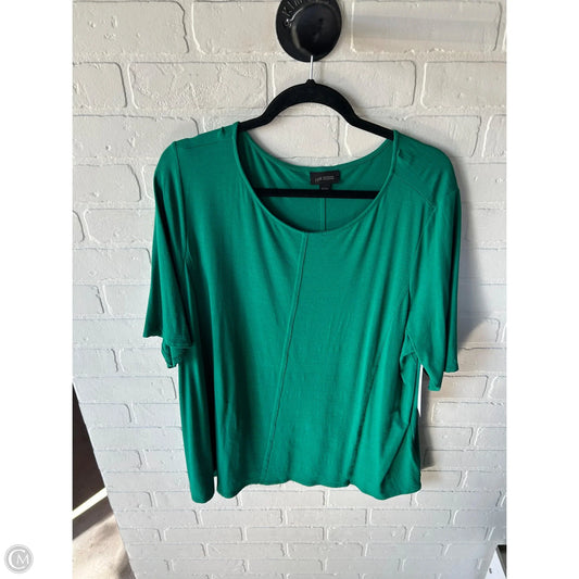 Top Short Sleeve By J. Jill In Green, Size: 2x