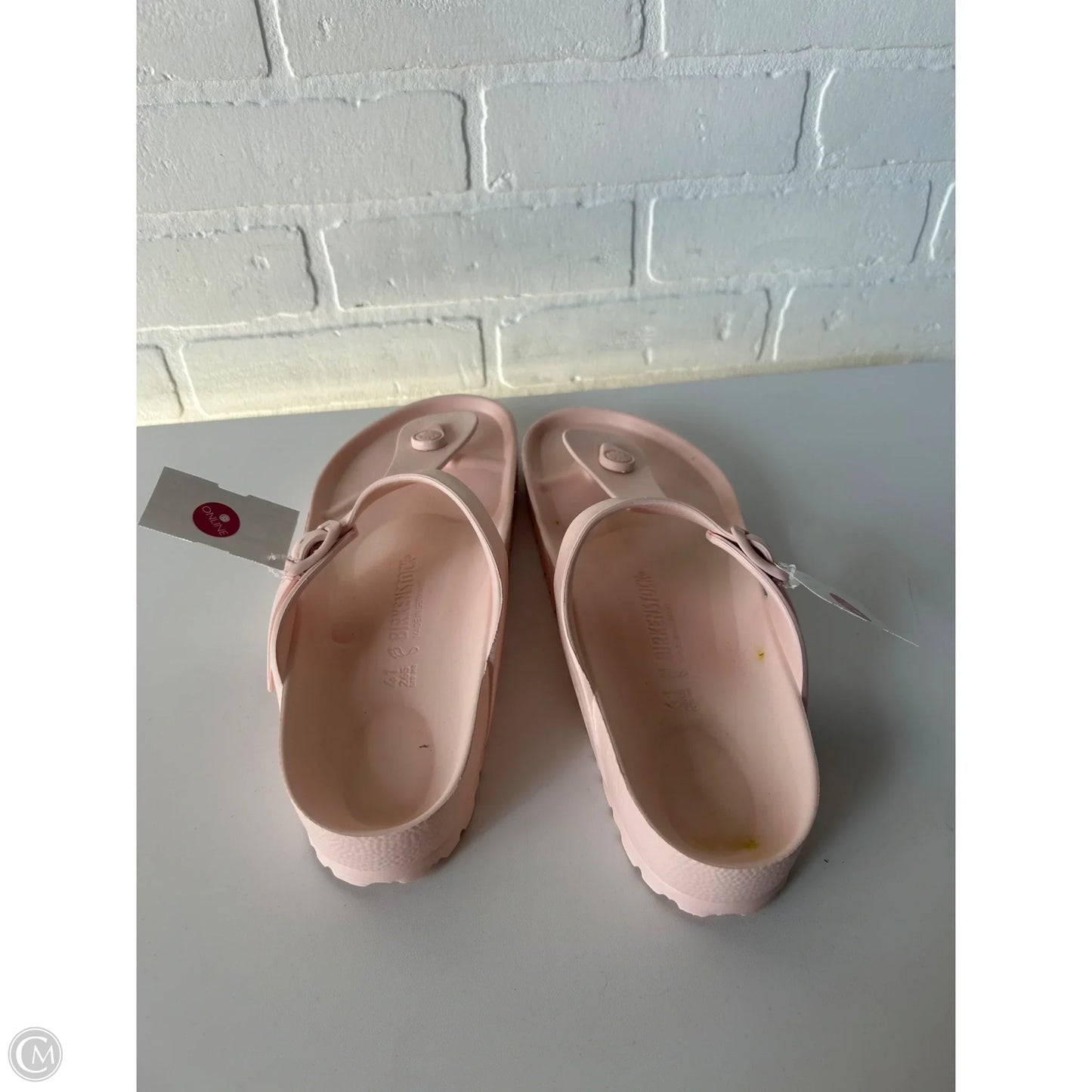 Sandals Flats By Birkenstock In Pink, Size: 10.5