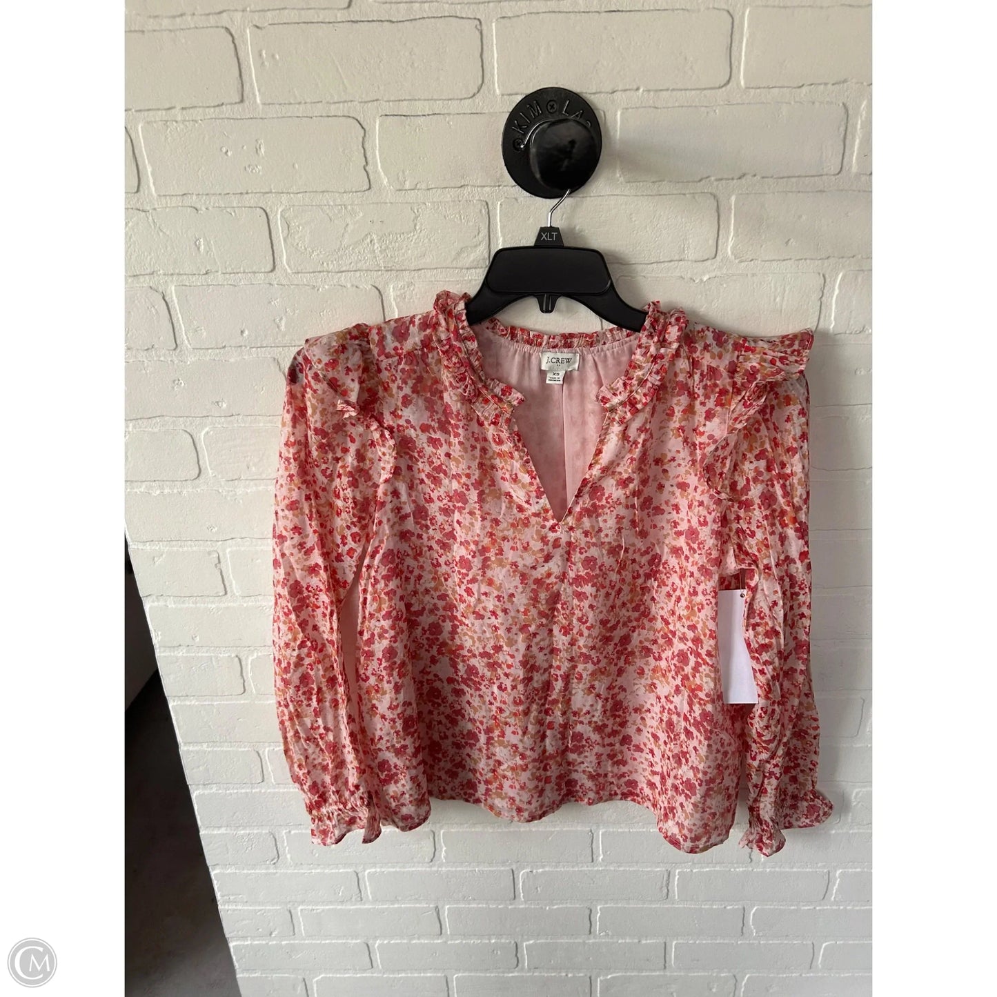 Top Long Sleeve By J. Crew In Pink, Size: Xs