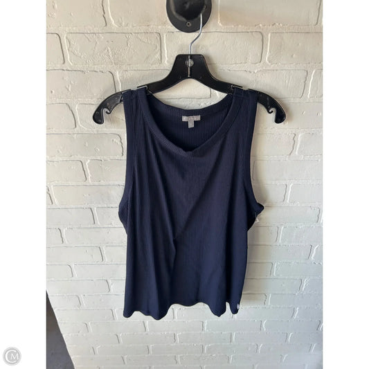Tank Top By Talbots In Navy, Size: Xl