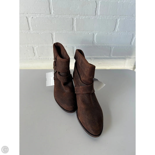 Boots Ankle Heels By Joie In Brown, Size: 7