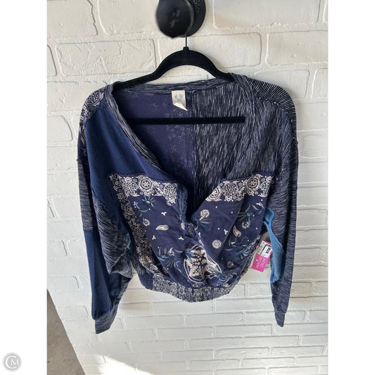 Top Long Sleeve By We The Free In Blue, Size: Xs