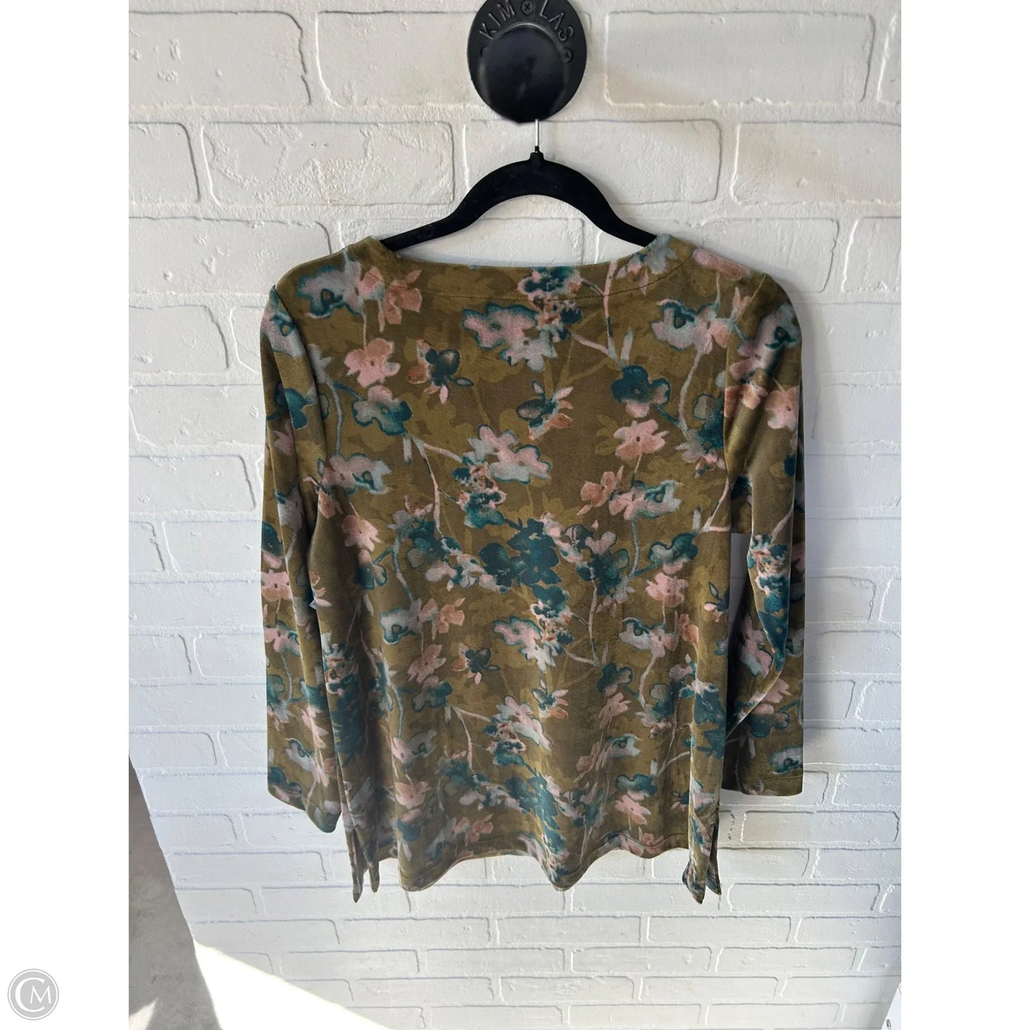 Top Long Sleeve By J. Jill In Green, Size: S