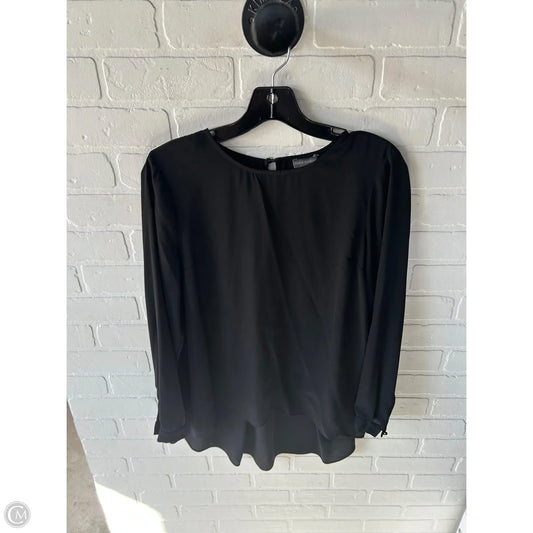 Top Long Sleeve By Vince Camuto In Black, Size: S