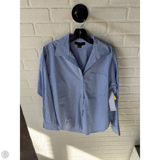 Top Long Sleeve By Sanctuary In Blue & White, Size: S