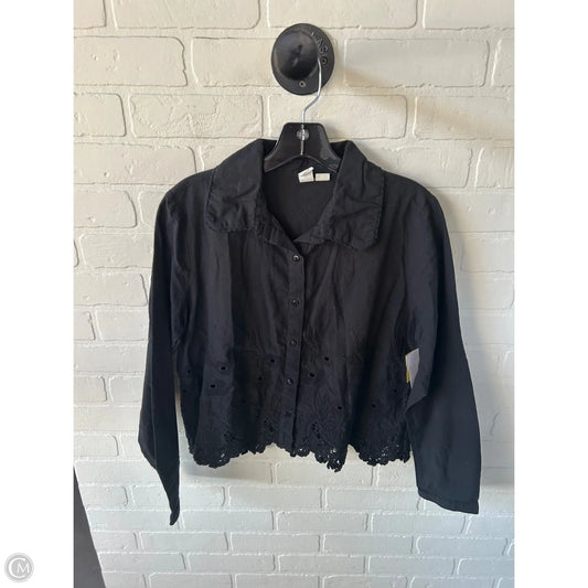 Top Long Sleeve By Joie In Black, Size: M