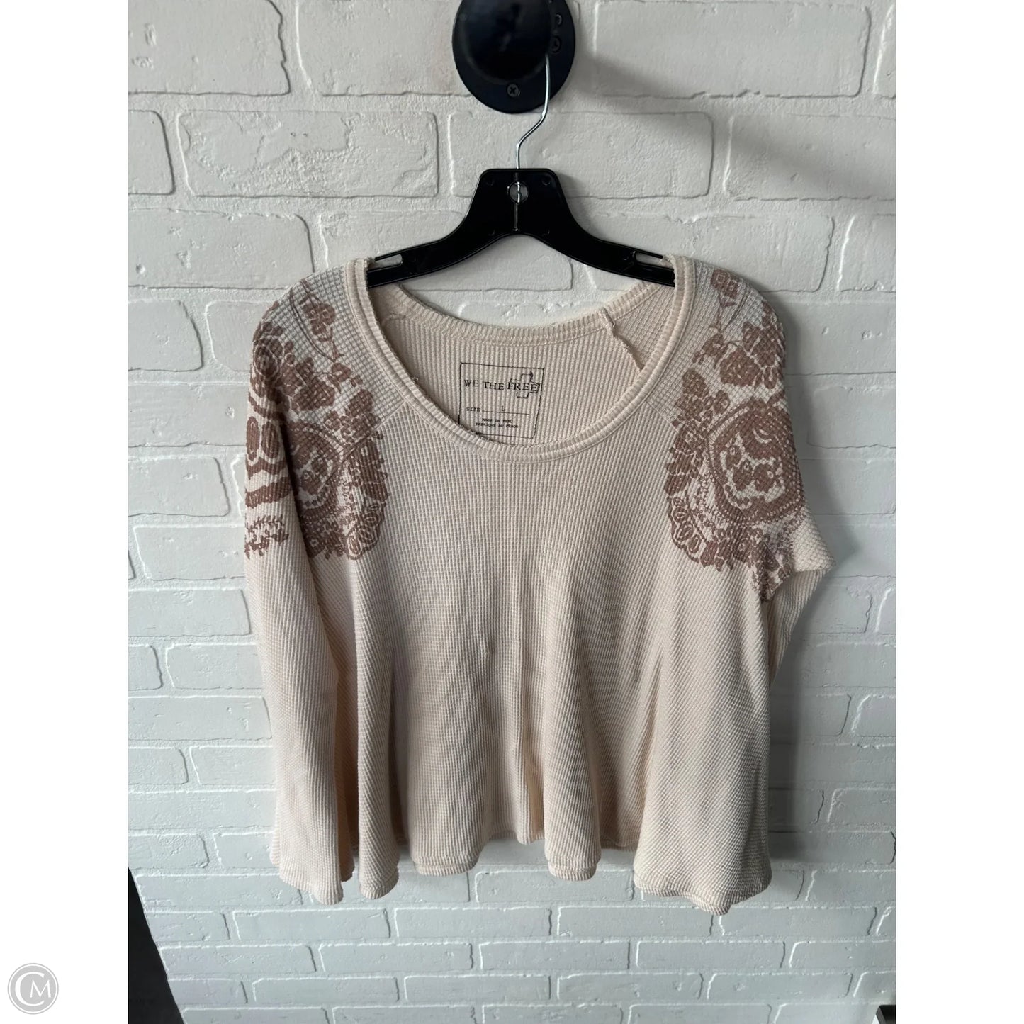 Top Long Sleeve By We The Free In Cream, Size: L