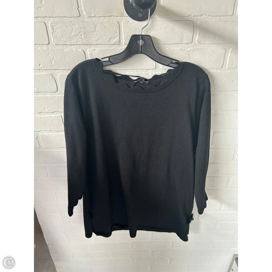 Sweater By Cable And Gauge In Black, Size: Xl