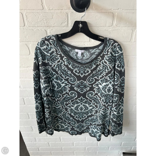 Sweater By Charter Club In Grey, Size: L