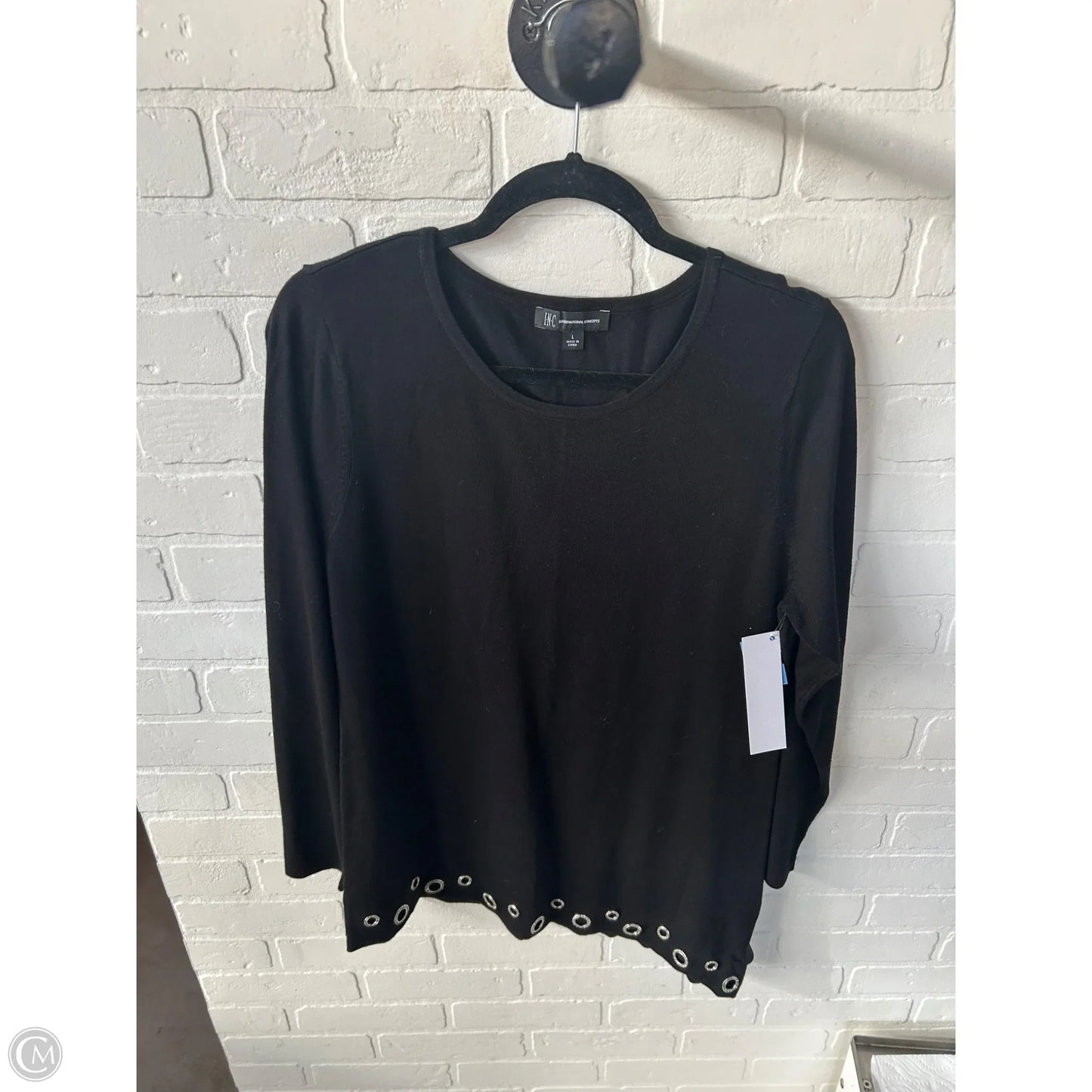 Sweater By Inc In Black, Size: L