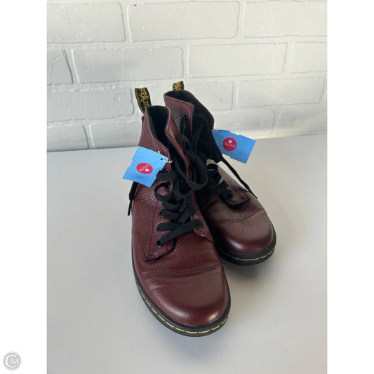 Boots Ankle Flats By Dr Martens In Red, Size: 6