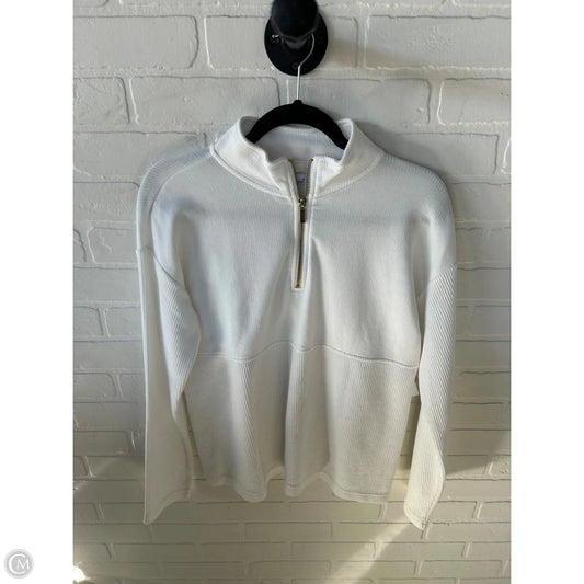 Top Long Sleeve By Croft And Barrow In White, Size: M