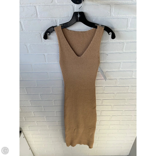 Dress Sweater By Shein In Tan, Size: M