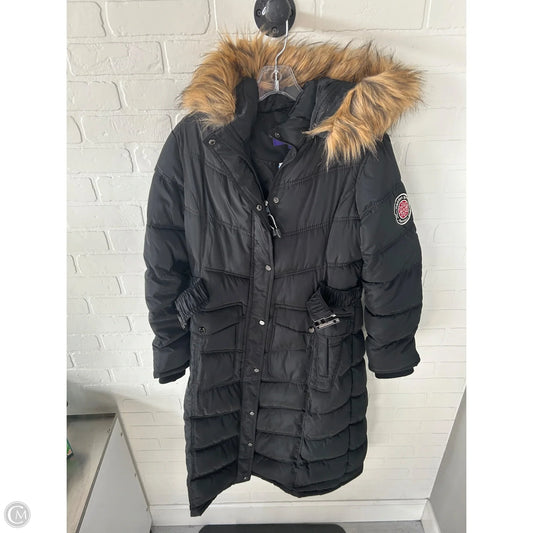 Coat Parka By Madden Girl In Black, Size: L