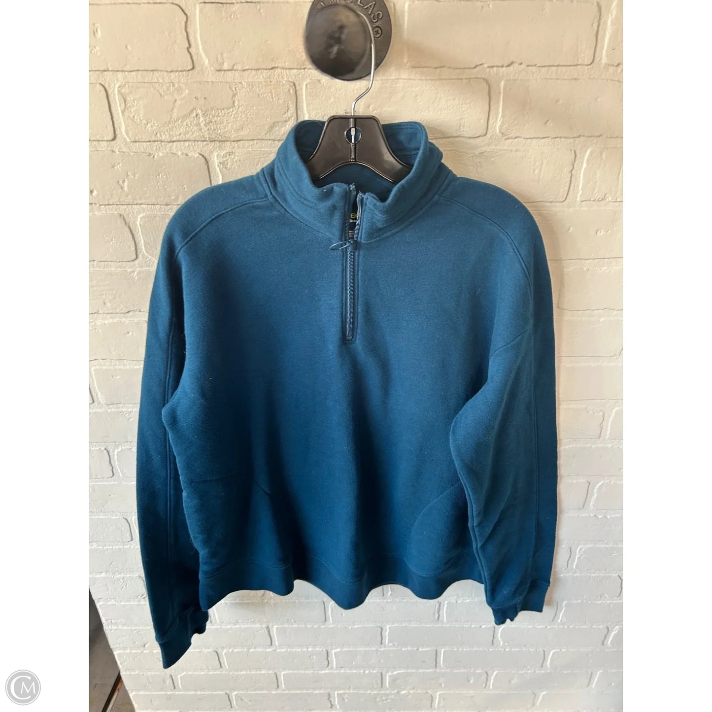 Sweatshirt Collar By Tek Gear In Blue, Size: L