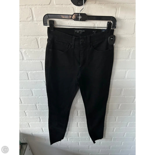 Jeans Skinny By Lucky Brand In Black Denim, Size: 2