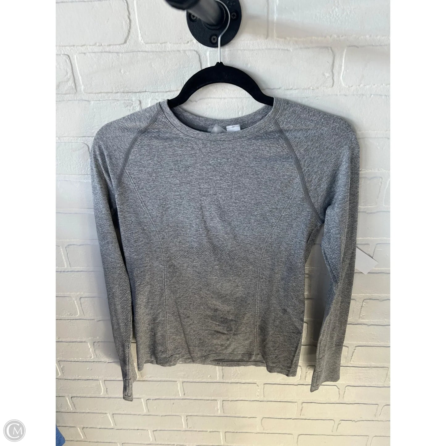 Athletic Top Long Sleeve Crewneck By Calia In Grey, Size: S