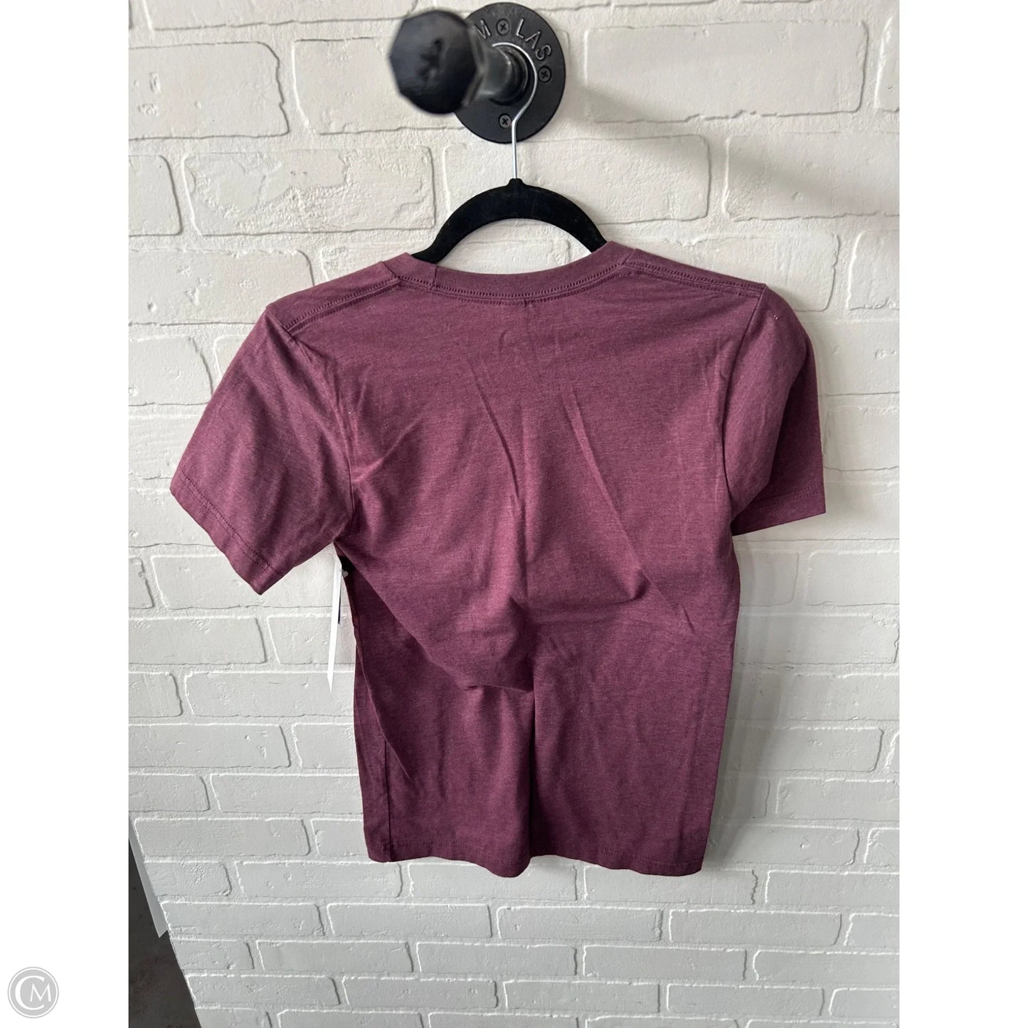 Top Short Sleeve Basic By Bella + Canvas In Maroon, Size: Xs