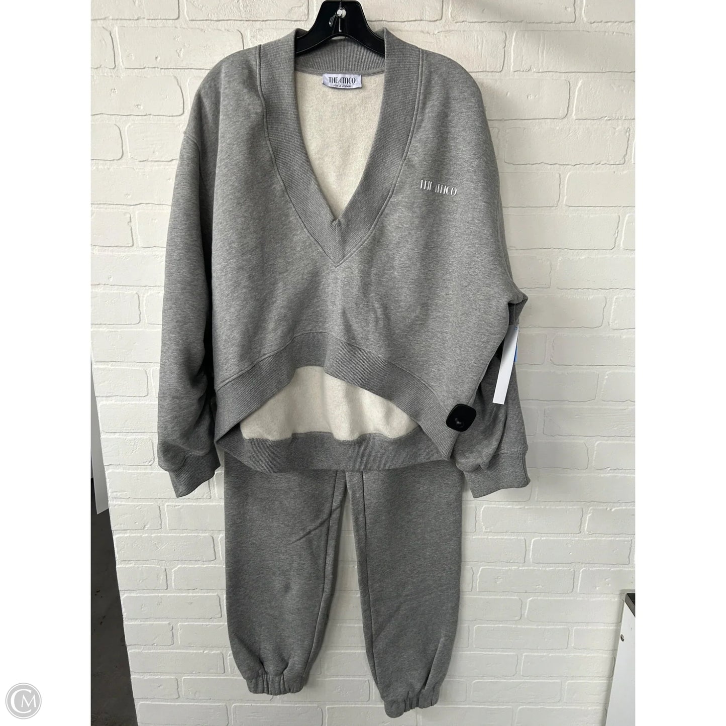 Lounge Set Pants By The Attico In Grey, Size: Xs