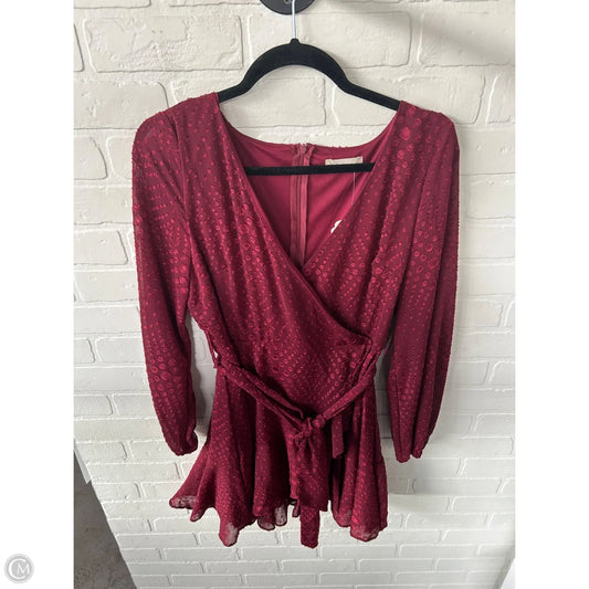 Dress Casual Short By Altard State In Red, Size: L