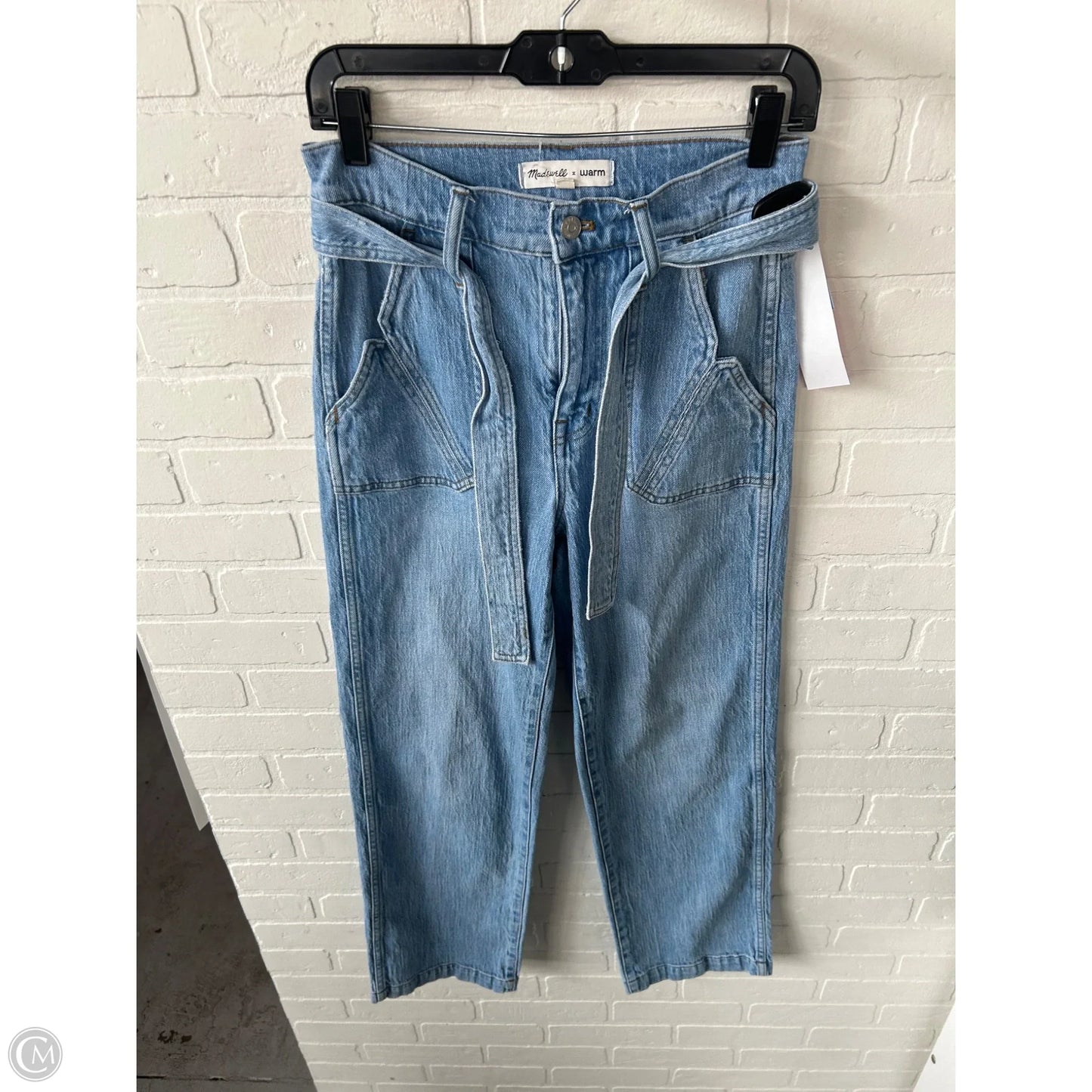 Jeans Straight By Madewell In Blue Denim, Size: 2