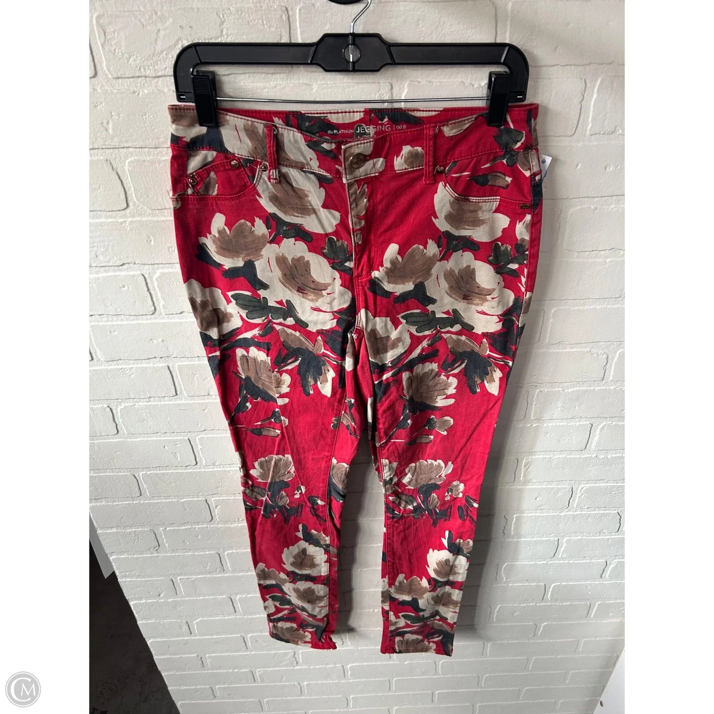 Pants Other By Chicos In Red & Tan, Size: 2