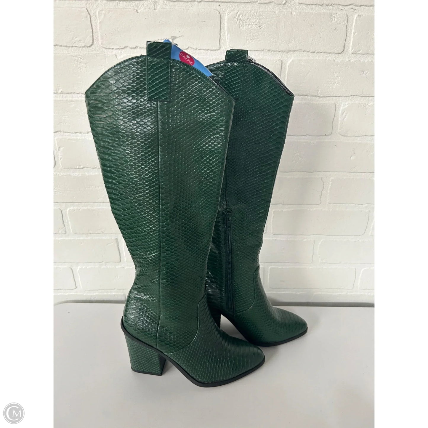 Boots Knee Heels By Dolce Vita In Green, Size: 7